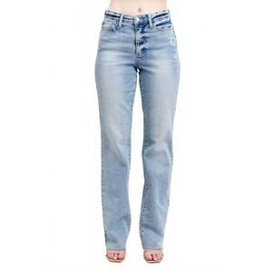 NEW JUDY BLUE mid-rise dad jeans in light wash